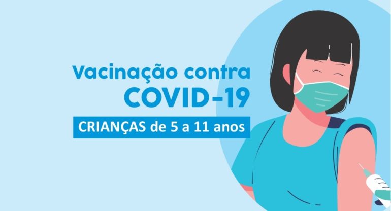 Vacinação para crianças de 5 a 11 anos começa na próxima terça-feira