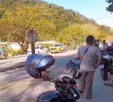 Pedestre é atropelado por moto em São Sebastião